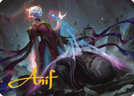 Lightstall Inquisitor Art Card (Gold-Stamped Signature) (AAEOE-005) [Art Series: Edge of Eternities]