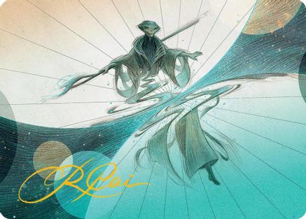 Weftwalking Art Card (Gold-Stamped Signature) (AAEOE-010) [Art Series: Edge of Eternities]