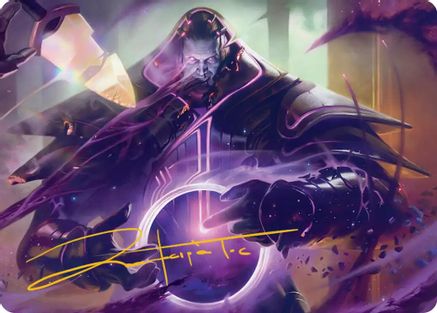 Embrace Oblivion Art Card (Gold-Stamped Signature) (AAEOE-013) [Art Series: Edge of Eternities]
