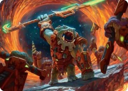 Frontline War-Rager Art Card (AAEOE-016) [Art Series: Edge of Eternities]