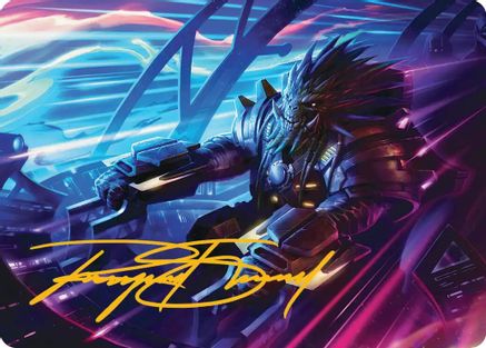 Tannuk, Steadfast Second Art Card (Gold-Stamped Signature) (AAEOE-019) [Art Series: Edge of Eternities]