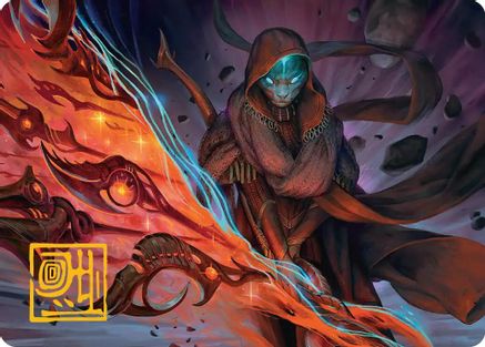 Weftstalker Ardent Art Card (Gold-Stamped Signature) (AAEOE-020) [Art Series: Edge of Eternities]