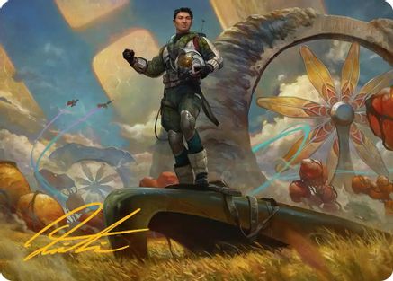 Galactic Wayfarer Art Card (Gold-Stamped Signature) (AAEOE-021) [Art Series: Edge of Eternities]