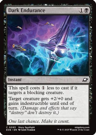 Dark Endurance (EOE-093) [Edge of Eternities] Foil