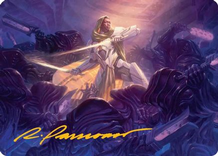 Syr Vondam, Sunstar Exemplar Art Card (Gold-Stamped Signature) (AAEOE-025) [Art Series: Edge of Eternities]