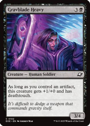 Gravblade Heavy (EOE-102) [Edge of Eternities] Foil