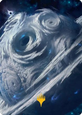 Uthros, Titanic Godcore Art Card (Gold-Stamped Planeswalker Symbol) (AAEOE-034) [Art Series: Edge of Eternities]