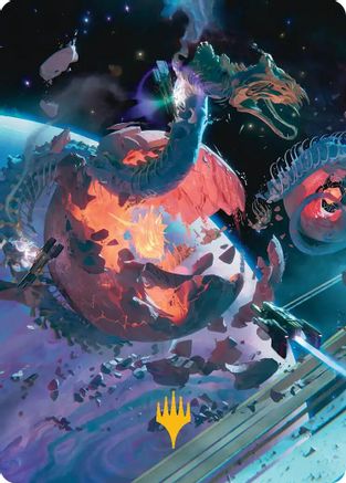 Scavenger Grounds Art Card (47/54) (Gold-Stamped Planeswalker Symbol) (AAEOE-047) [Art Series: Edge of Eternities]