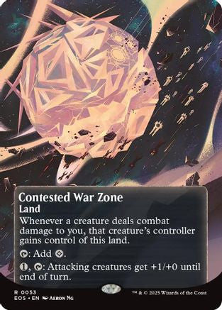 Contested War Zone (EOS-053) (Borderless) [Edge of Eternities: Stellar Sights]
