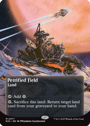 Petrified Field (EOS-077) (Borderless) [Edge of Eternities: Stellar Sights] Foil