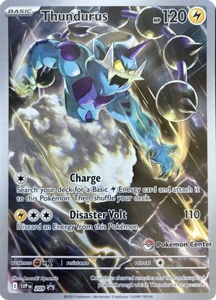 Thundurus (Pokemon Center Exclusive) (209) [SV Scarlet & Violet Promo Cards] Holofoil - Promo
