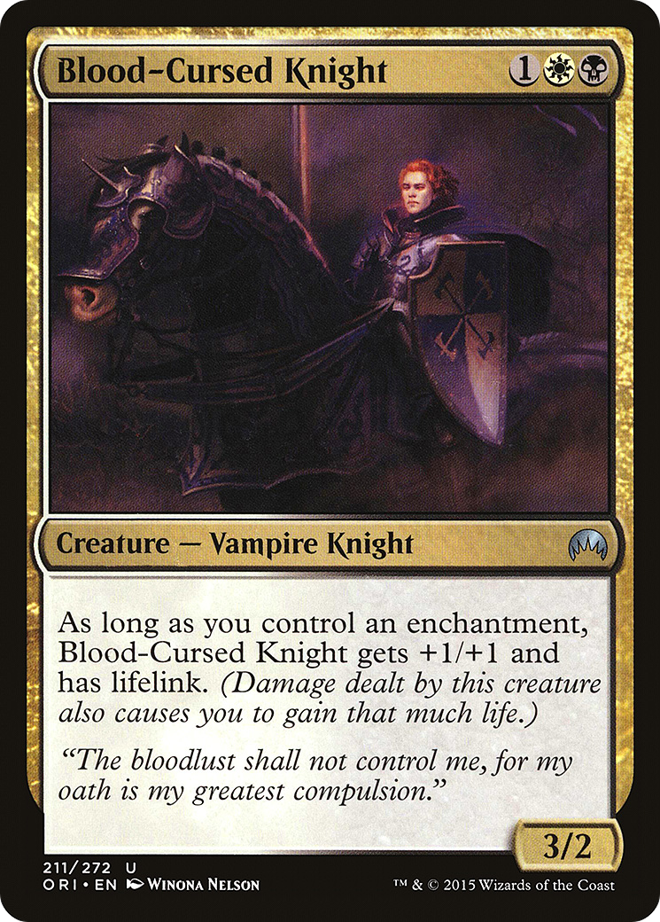 Blood-Cursed Knight (ORI-211) [Magic Origins]