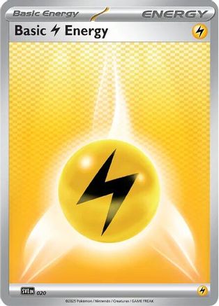 Basic Lightning Energy (020) [SVE Scarlet & Violet Energies] Reverse Holofoil - Common