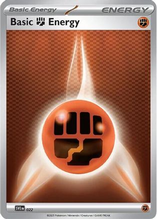 Basic Fighting Energy (022) [SVE Scarlet & Violet Energies] - Common