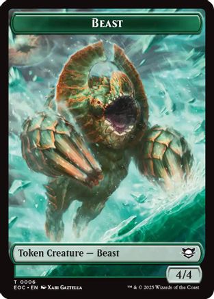 Beast (0006) // Lander (0008) Double-Sided Token (EOC-6 // 8) [Commander: Edge of Eternities]