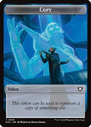 Copy // Clue Double-Sided Token (EOC-1 // 10) [Commander: Edge of Eternities]