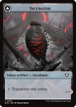 Incubator // Phyrexian Double-Sided Token (EOC-15 // 15) [Commander: Edge of Eternities] Foil
