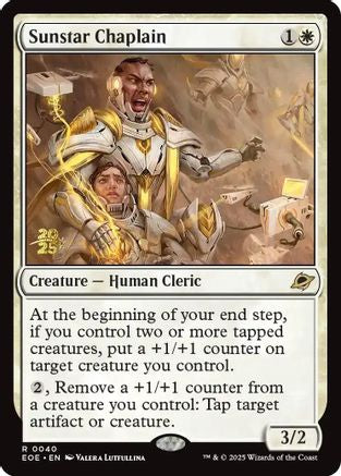 Sunstar Chaplain (PRE-040) [Prerelease Cards] Foil