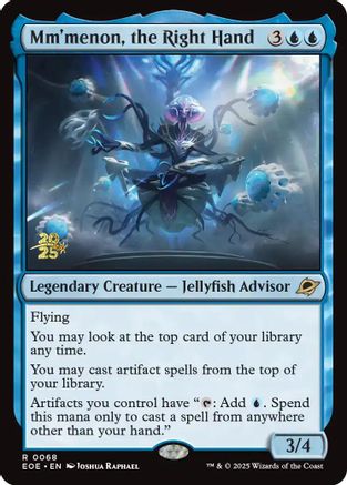 Mm'menon, the Right Hand (PRE-068) [Prerelease Cards] Foil
