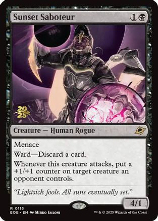 Sunset Saboteur (PRE-116) [Prerelease Cards] Foil