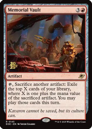 Memorial Vault (PRE-145) [Prerelease Cards] Foil