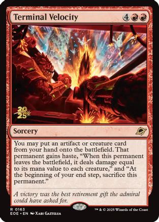 Terminal Velocity (PRE-163) [Prerelease Cards] Foil