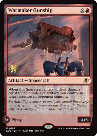 Warmaker Gunship (PRE-167) [Prerelease Cards] Foil
