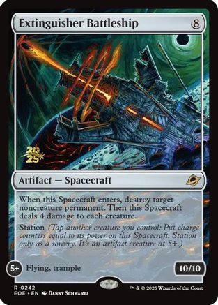 Extinguisher Battleship (PRE-242) [Prerelease Cards] Foil