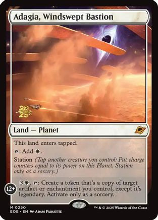 Adagia, Windswept Bastion (PRE-250) [Prerelease Cards] Foil