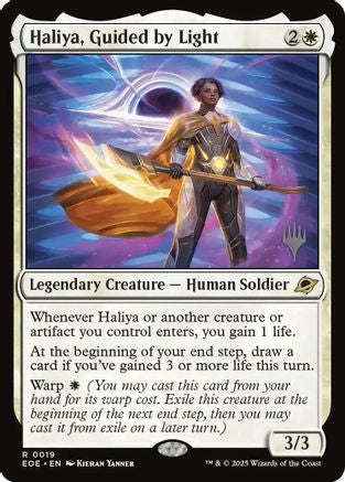 Haliya, Guided by Light (PPEOE-019) [Promo Pack: Edge of Eternities] Foil