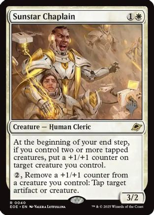 Sunstar Chaplain (PPEOE-040) [Promo Pack: Edge of Eternities]