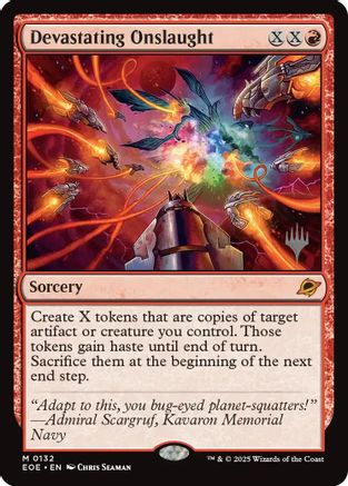 Devastating Onslaught (PPEOE-132) [Promo Pack: Edge of Eternities] Foil