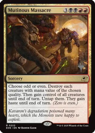 Mutinous Massacre (PPEOE-222) [Promo Pack: Edge of Eternities]