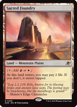 Sacred Foundry (PPEOE-256) [Promo Pack: Edge of Eternities] Foil