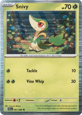 Snivy (Unova Poster Collection) (001/086) [Miscellaneous Cards & Products] Holofoil - Common