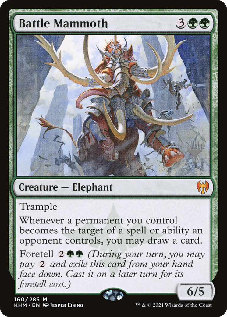 Battle Mammoth (PPKHM-160) [Promo Pack: Kaldheim Promos] Foil