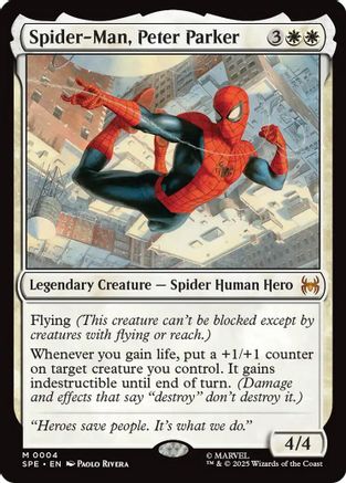 Spider-Man, Peter Parker (SPE-004) [Marvel's Spider-Man: Eternal-Legal] Foil