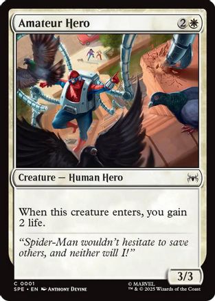 Amateur Hero (SPE-001) [Marvel's Spider-Man: Eternal-Legal]