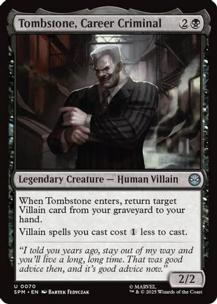 Tombstone, Career Criminal (SPM-070) [Marvel's Spider-Man] Foil