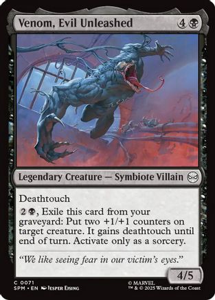 Venom, Evil Unleashed (SPM-071) [Marvel's Spider-Man]