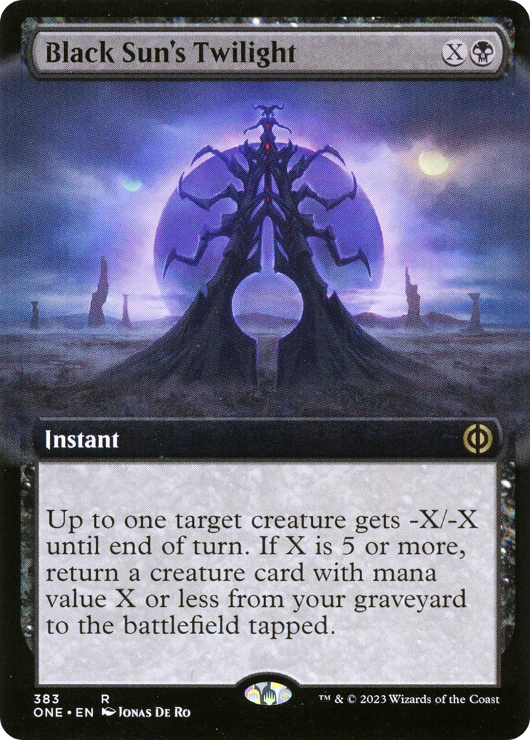 Black Sun's Twilight (Extended Art) (ONE-383) [Phyrexia: All Will Be One] Foil