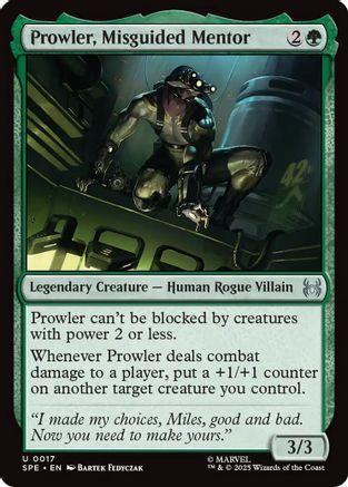 Prowler, Misguided Mentor (SPE-017) [Marvel's Spider-Man: Eternal-Legal]