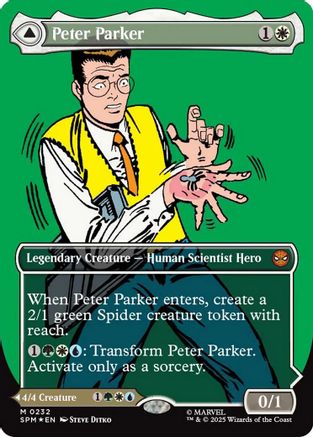 Peter Parker (SPM-232) (Borderless) [Marvel's Spider-Man] Foil