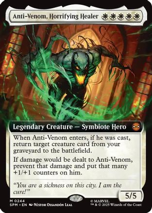 Anti-Venom, Horrifying Healer (Extended Art) (SPM-244) [Marvel's Spider-Man] Foil