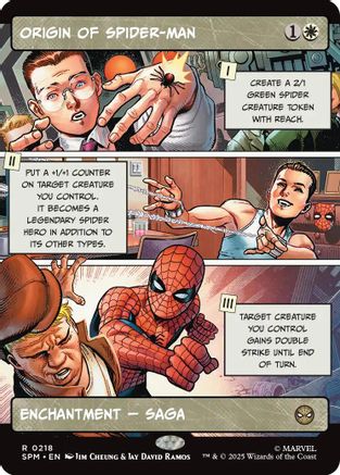 Origin of Spider-Man (Borderless) (SPM-218) [Marvel's Spider-Man]