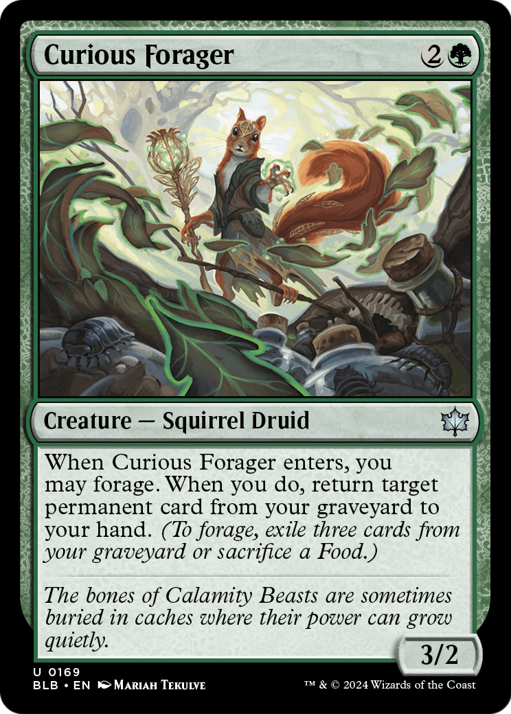 Curious Forager (BLB-169) [Bloomburrow] Foil