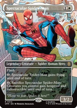 Spectacular Spider-Man (Borderless) (SPM-014) [Marvel's Spider-Man] Foil