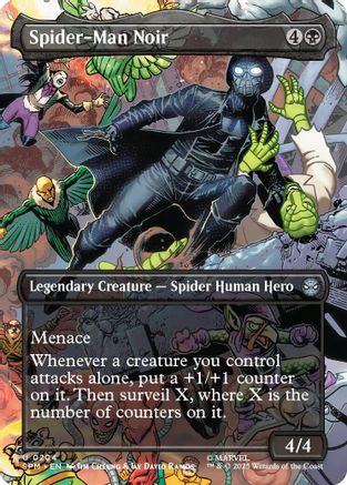 Spider-Man Noir (Borderless) (SPM-204) [Marvel's Spider-Man] Foil