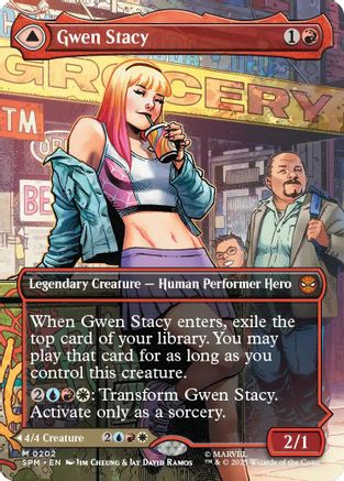 Gwen Stacy (SPM-202) (Borderless) [Marvel's Spider-Man] Foil