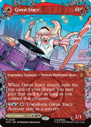 Gwen Stacy (SPM-209) (Borderless) [Marvel's Spider-Man] Foil
